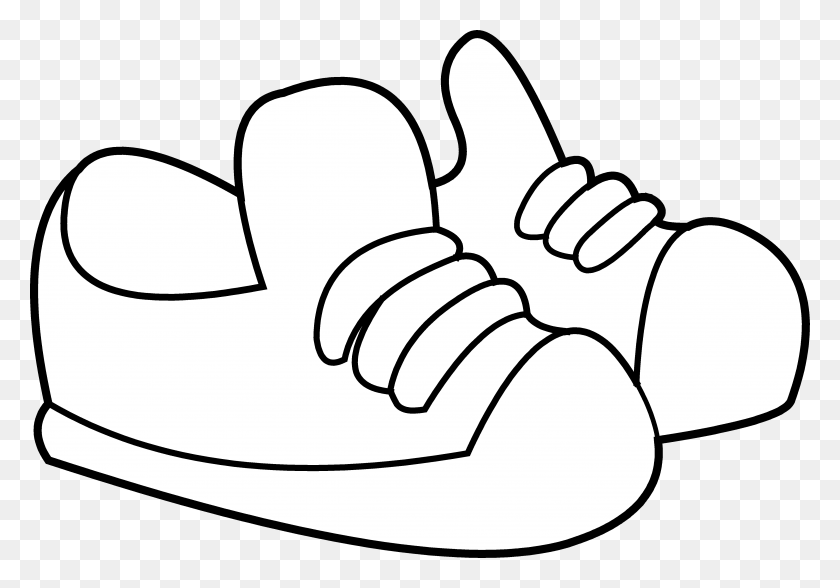 4811x3259 Page - Slippers Clipart Black And White
