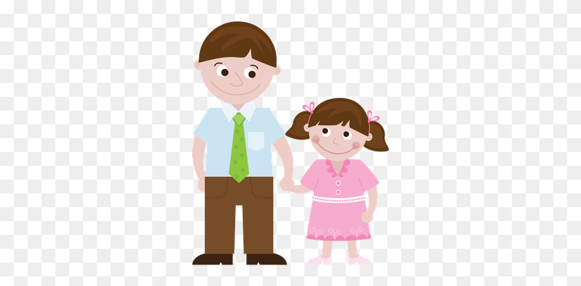 286x354 Pai - Father Daughter Clipart