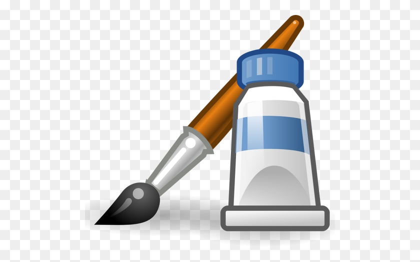 500x464 Paint Application For Pc Icon Vector Clip Art - Application Clipart