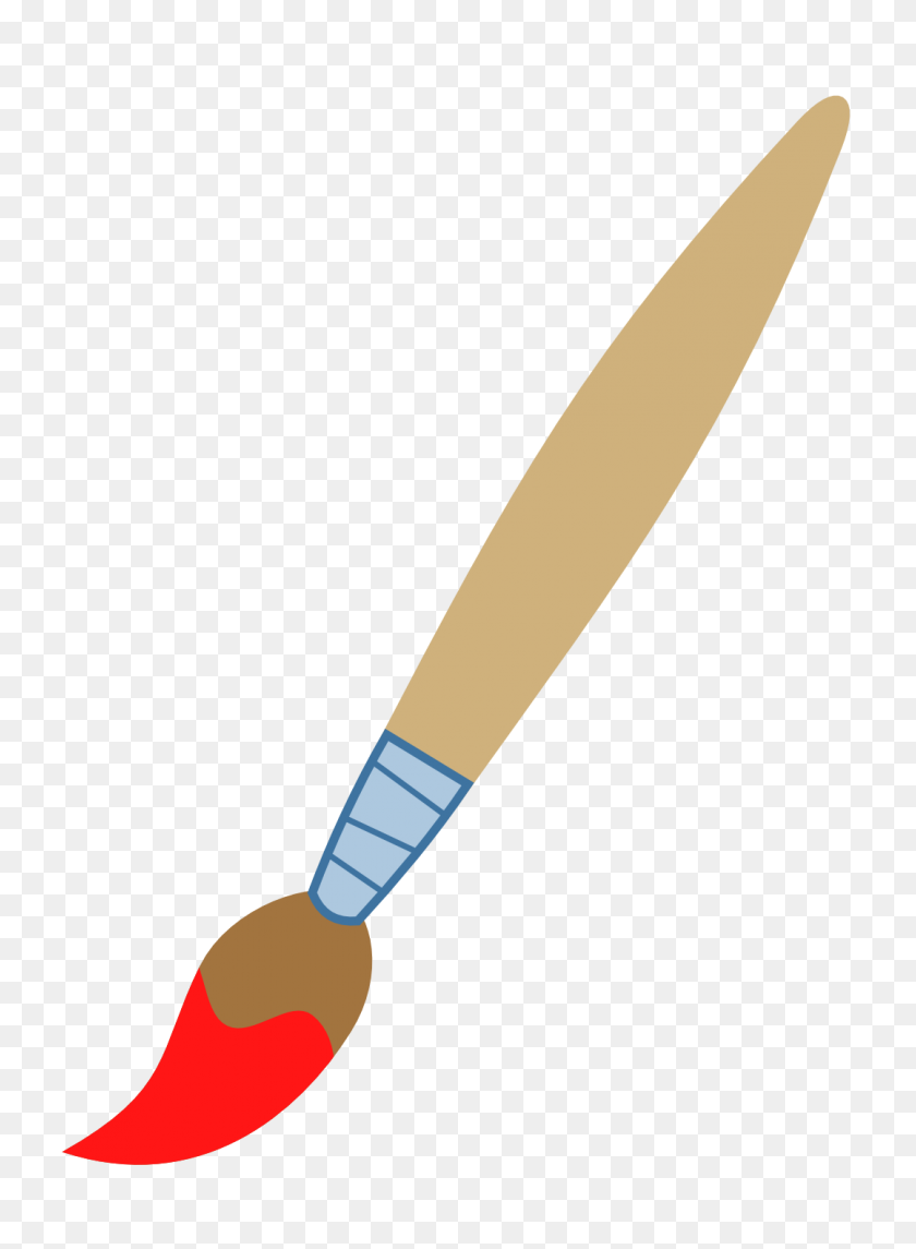 1078x1500 Paint Brush Clipart Animated - Red Paint Stroke PNG