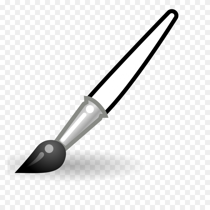 1969x1969 Paint Brush Clipart Black And White - Paint Clipart Black And White