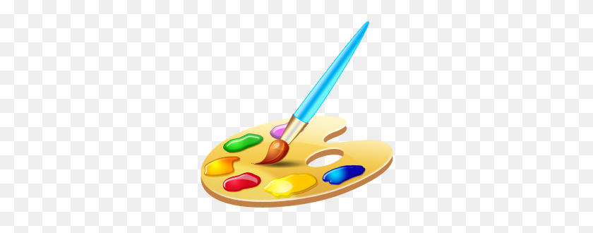 285x270 Paint Brush Clipart Painter Brush - Paint Brush Clip Art