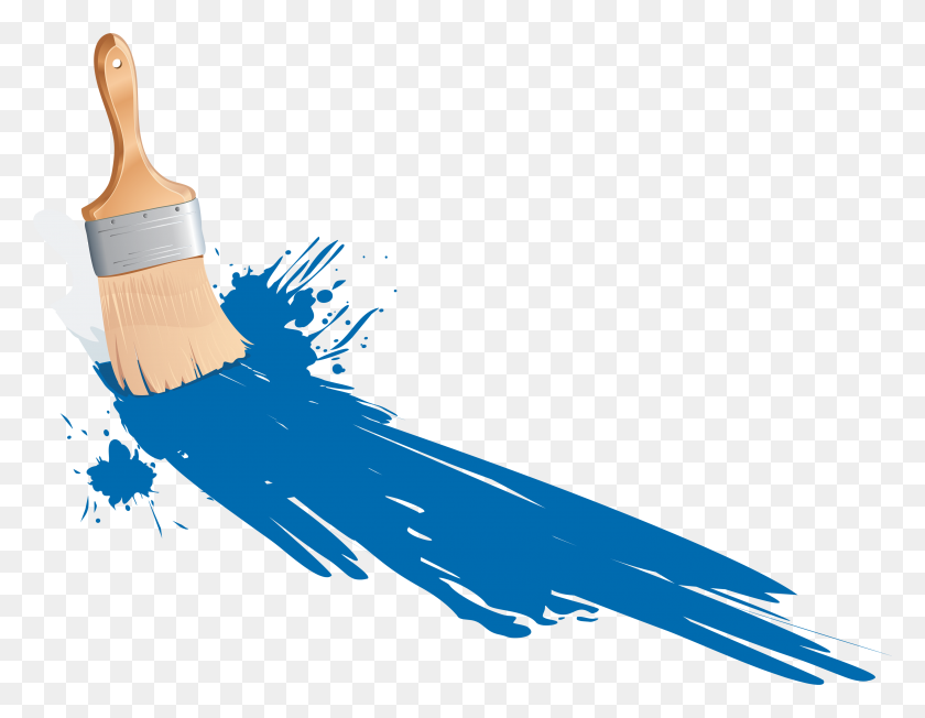 3519x2672 Paint Brush Clipart Transparent - Paint Brush Clip Art