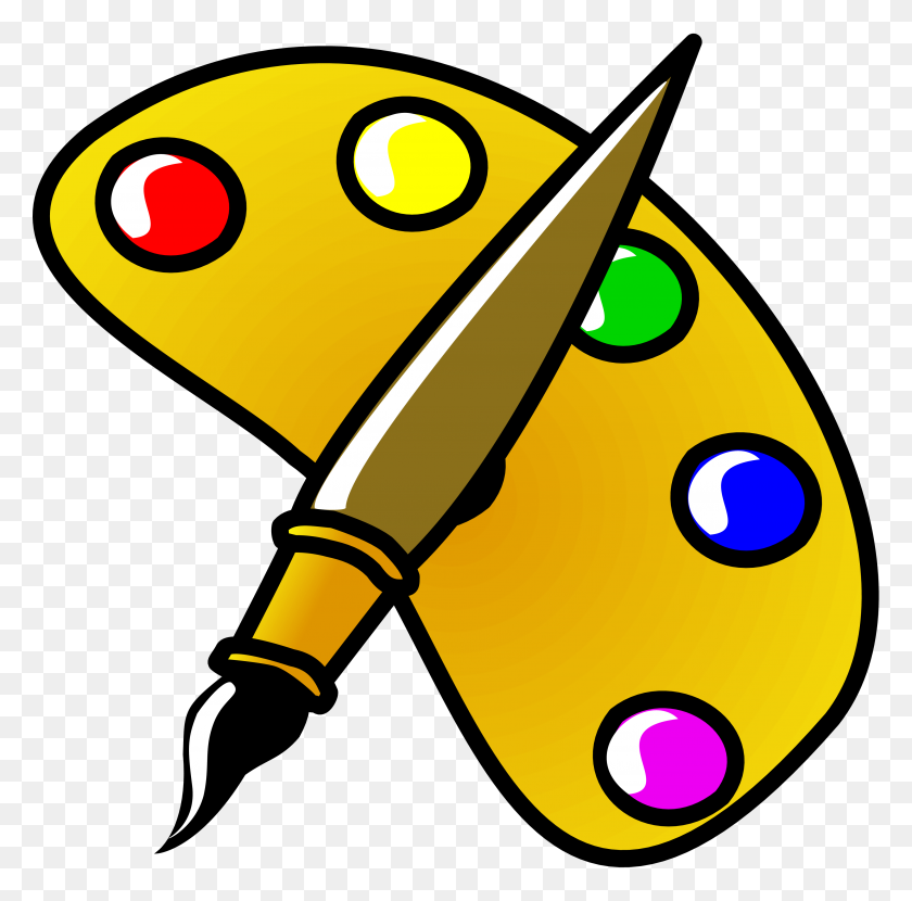 3553x3508 Paint Brush Png - Paint Brushes PNG