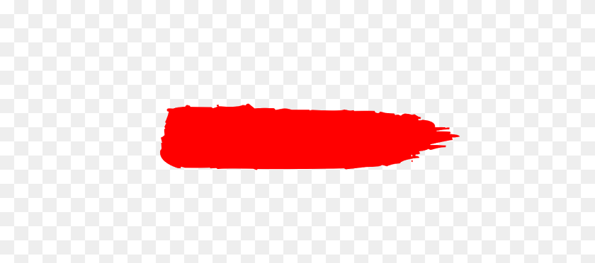 640x312 Paint Brush Stroke Png Effects - Red Paint Stroke PNG