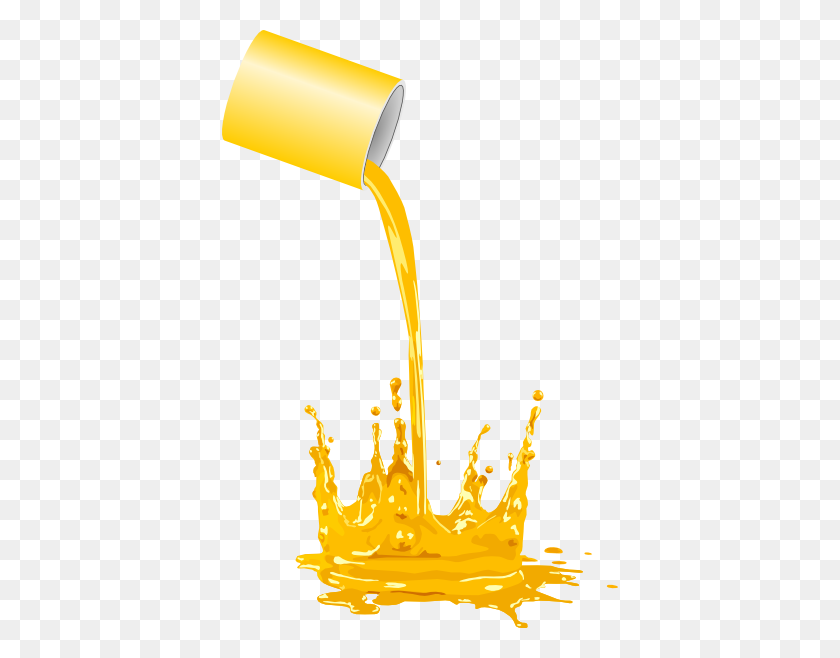 396x598 Paint Bucket Spilling Png, Clip Art For Web - Water Spray Clipart