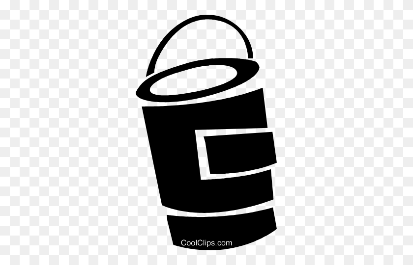 287x480 Paint Can Royalty Free Vector Clip Art Illustration - Paint Bucket Clipart