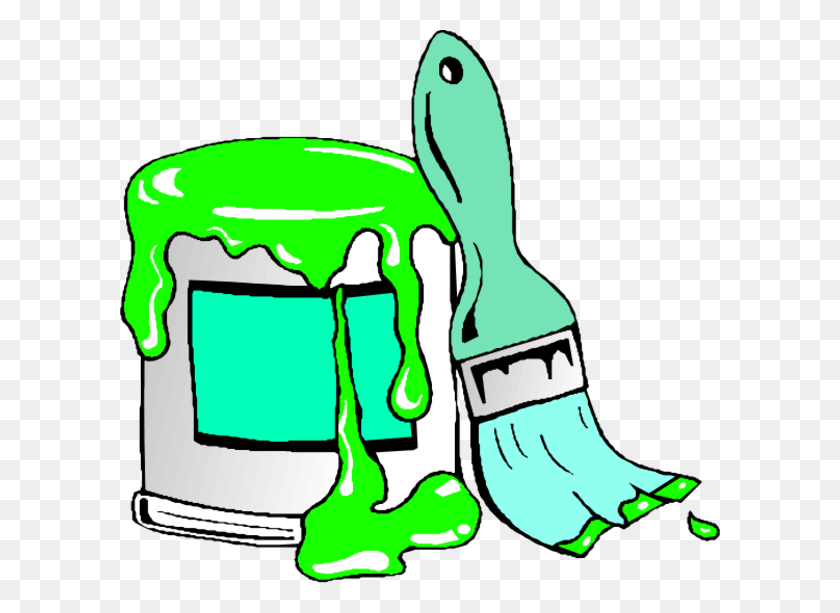 600x553 Paint Clipart Green - Can Stock Clipart