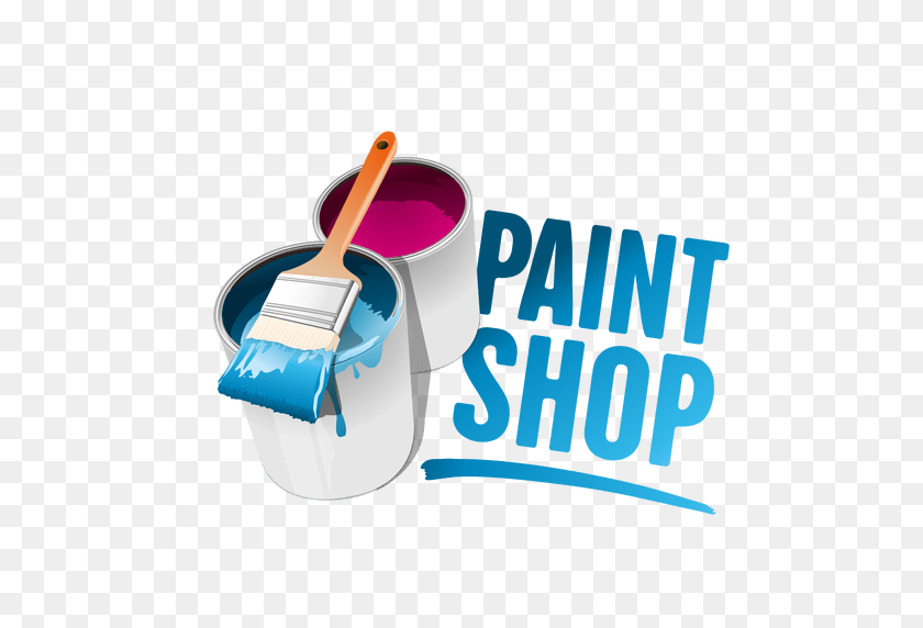 512x512 Logotipo De La Tienda De Pintura - Pintura Png