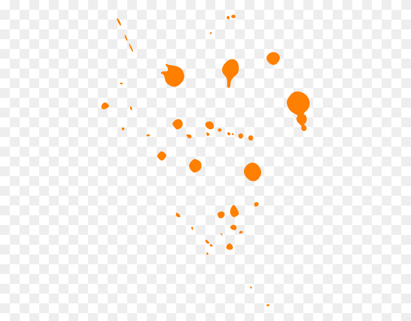 426x596 Imágenes Prediseñadas De Paint Splat Orange - Paint Splash Clipart
