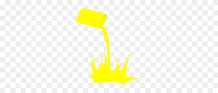 252x299 Paint Splat Yellow Clip Art - Paint Splatter Clip Art