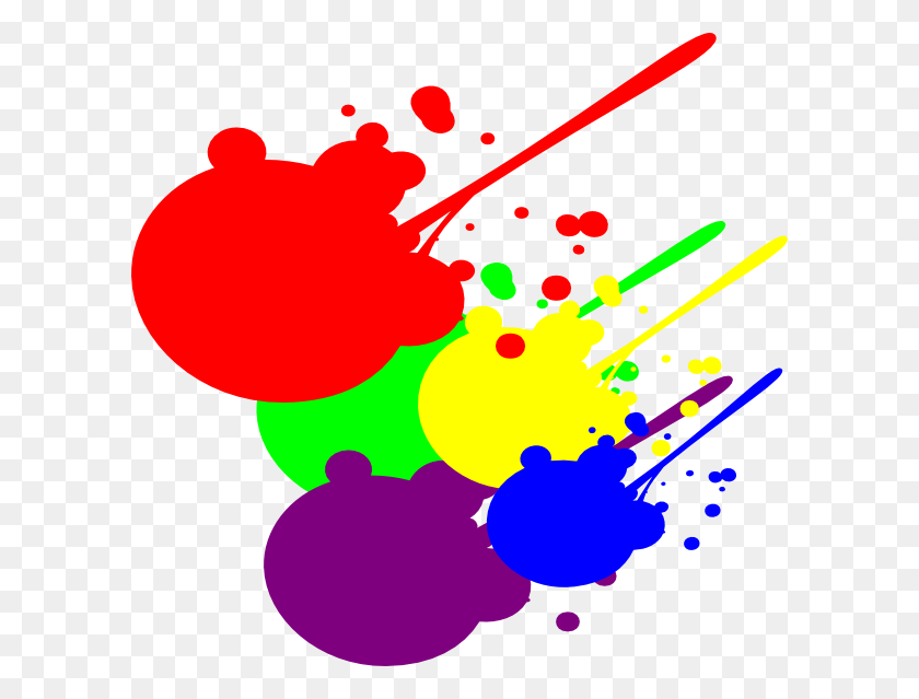 600x579 Paint Splatter Clip Art - Paint Clipart