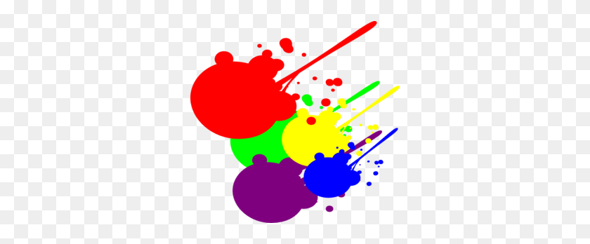 298x288 Paintball Splat Cliparts - Red Paint Splatter PNG