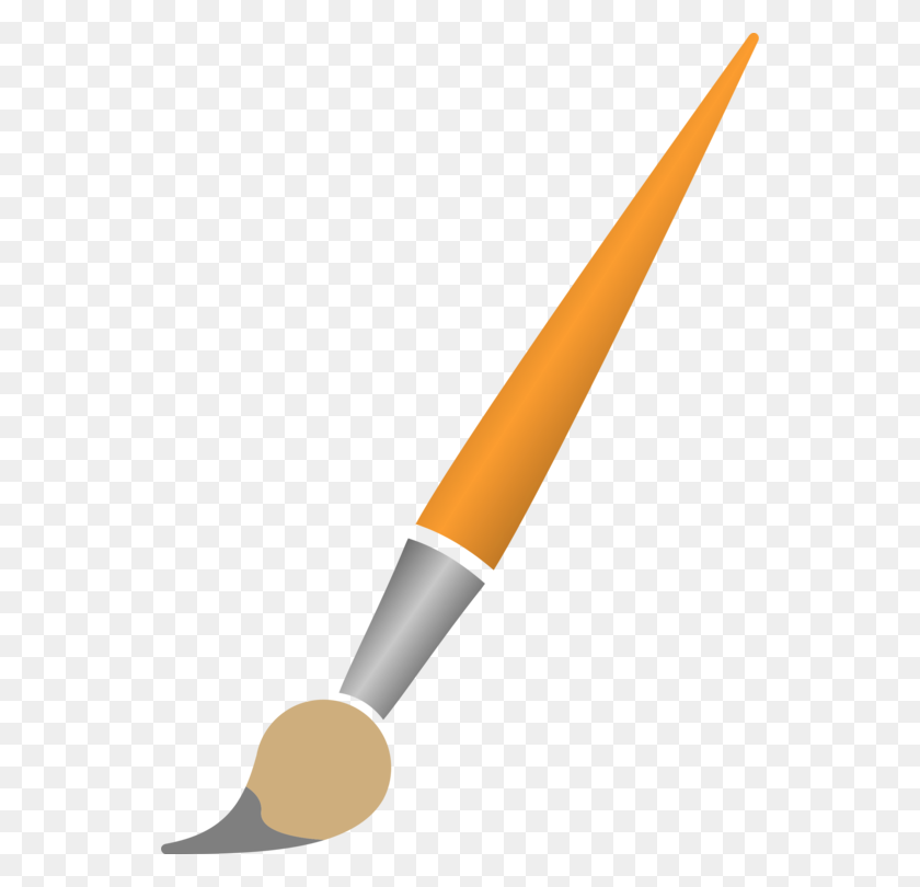 546x750 Paintbrush Drawing Painting - Paintbrush Clipart PNG