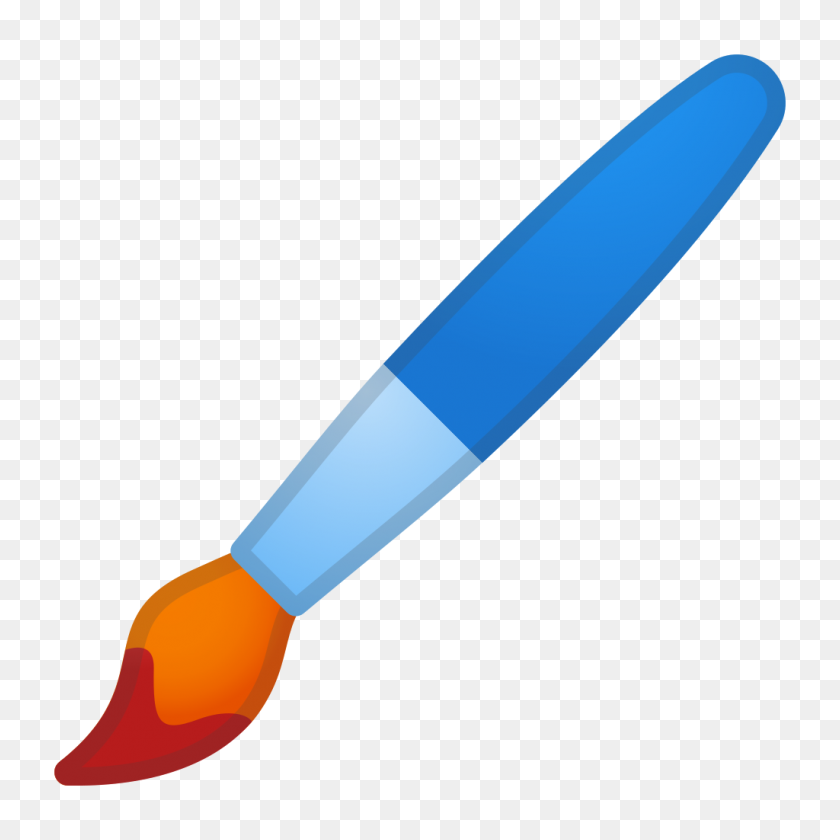 1024x1024 Paintbrush Icon Noto Emoji Objects Iconset Google - Paint Brush Icon PNG