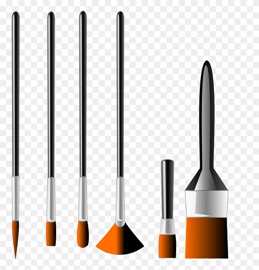 2000x2088 Paintbrushes - Paint Brushes PNG