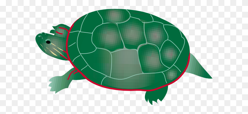 600x327 Painted Turtle Clip Art Free Vector - Turtle Clipart