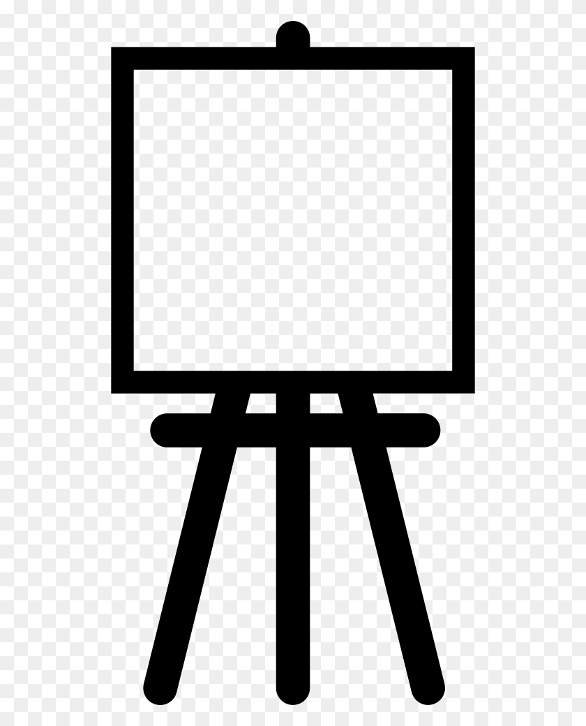 522x980 Painter Easel With Square Canvas Png Icon Free Download - Easel PNG