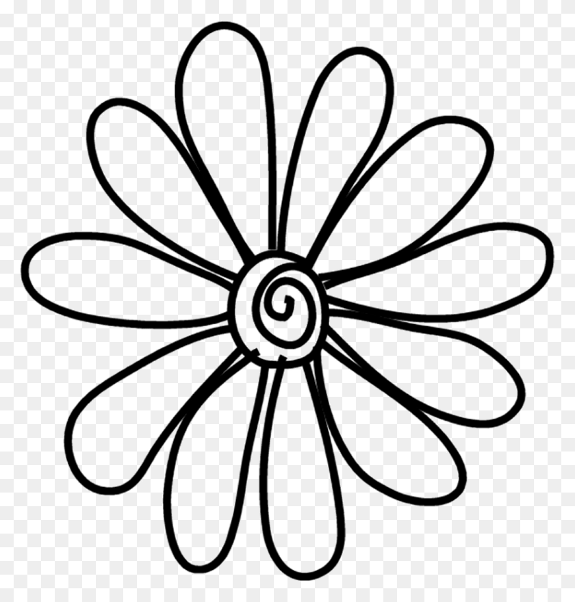 825x868 Painting Doodles, Drawings - White Daisy PNG