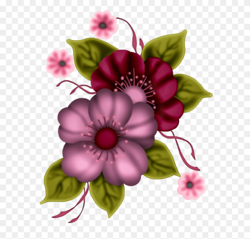 600x743 Pintura De Flores Todo! - Imágenes Prediseñadas De Petunia