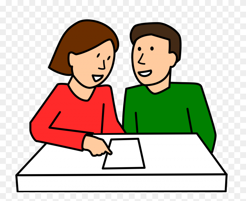 2400x1930 Pair Clipart Person - People Working Together Clipart