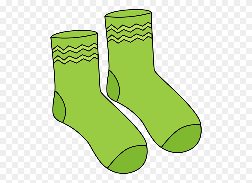 504x550 Pair Of Green Socks Printable Magnets Or Scrap Book Journals - Kids Shoes Clipart