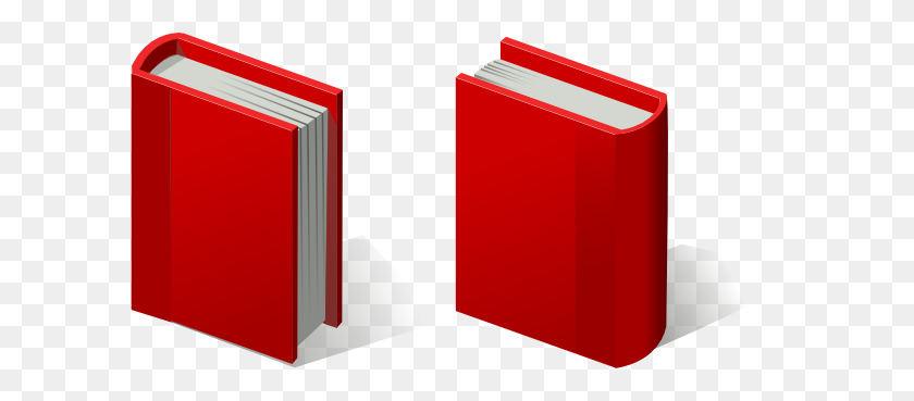 600x309 Pair Of Red Books Clip Art - Trump Clipart
