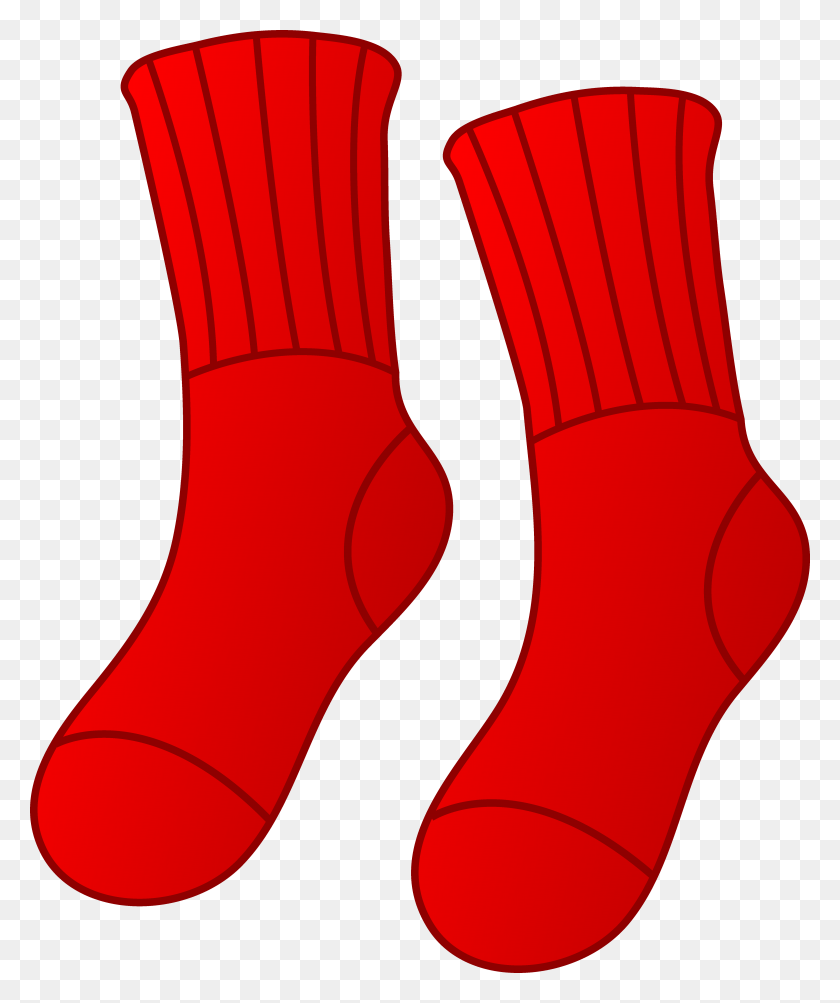 5570x6735 Pair Of Red Socks - Pair Clipart
