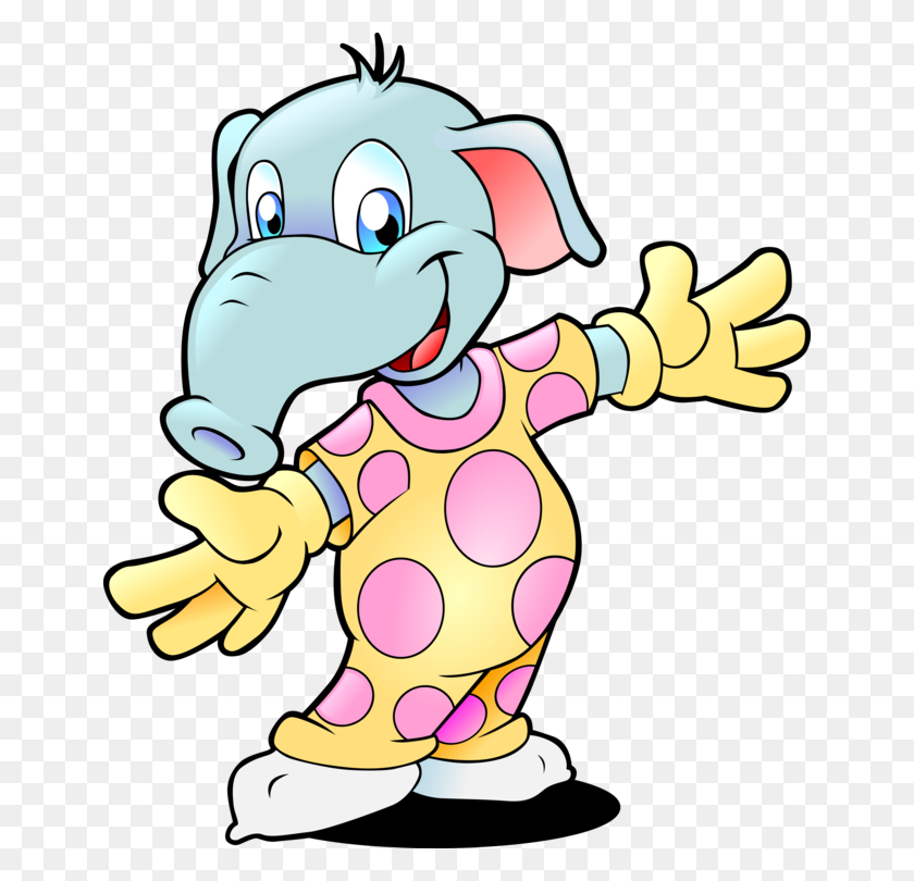 650x750 Пижама Детское Платье Elephantidae Скачать - Надевание Пижамы Клипарт