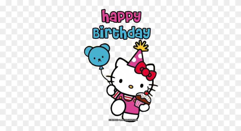 280x397 Paleo Hello Kitty, Hello - Happy Birthday Cat Clipart