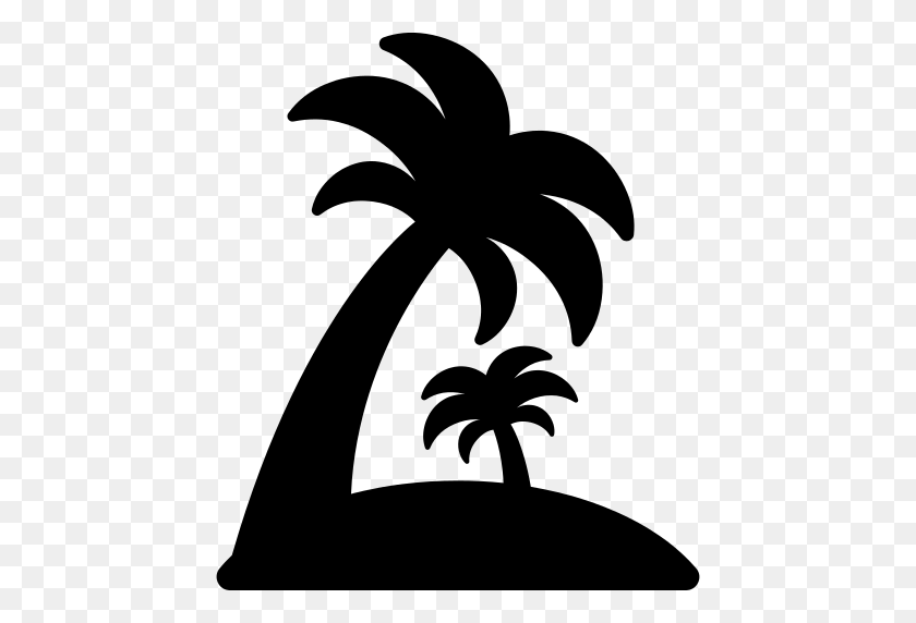 512x512 Palm Png Icons And Graphics - Palm Tree Silhouette PNG