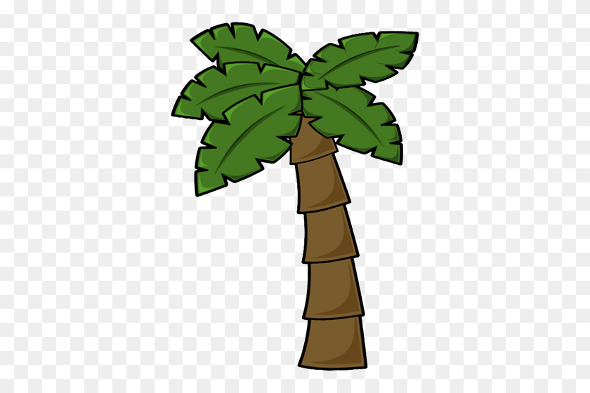 367x500 Palm Three With Borders - Palm Tree Border Clipart