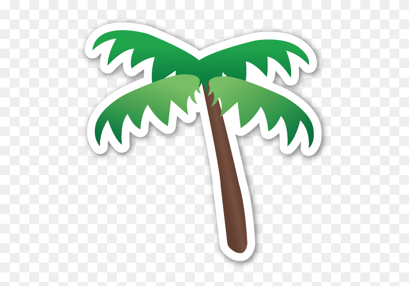 523x528 Palm Tree - Palm Tree Emoji PNG
