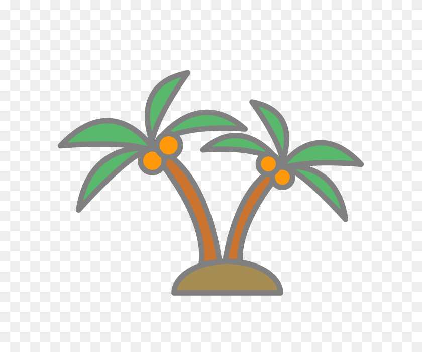 640x640 Palm Tree Attractions Free Icon Free Clip Art Illustration - Situation Clipart