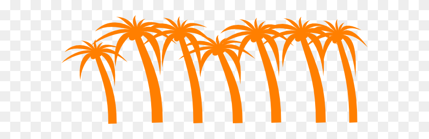 600x214 Palm Tree Clip Art - Palm Clipart