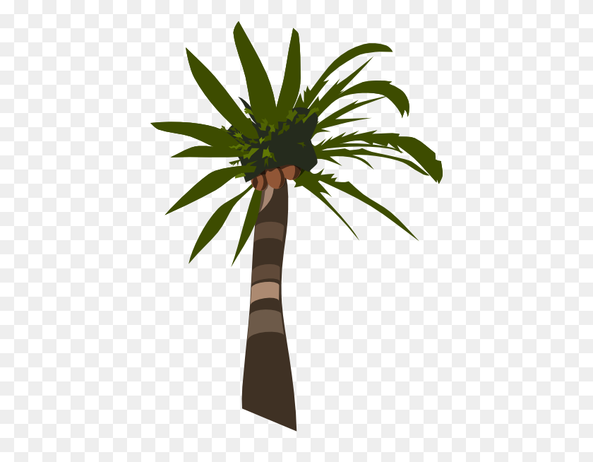 414x594 Palm Tree Clip Art - Palm Frond Clip Art