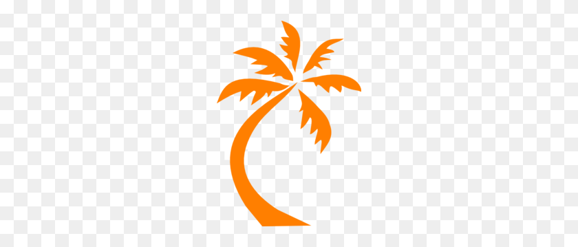 210x299 Palm Tree Clip Art - Orange Tree Clipart