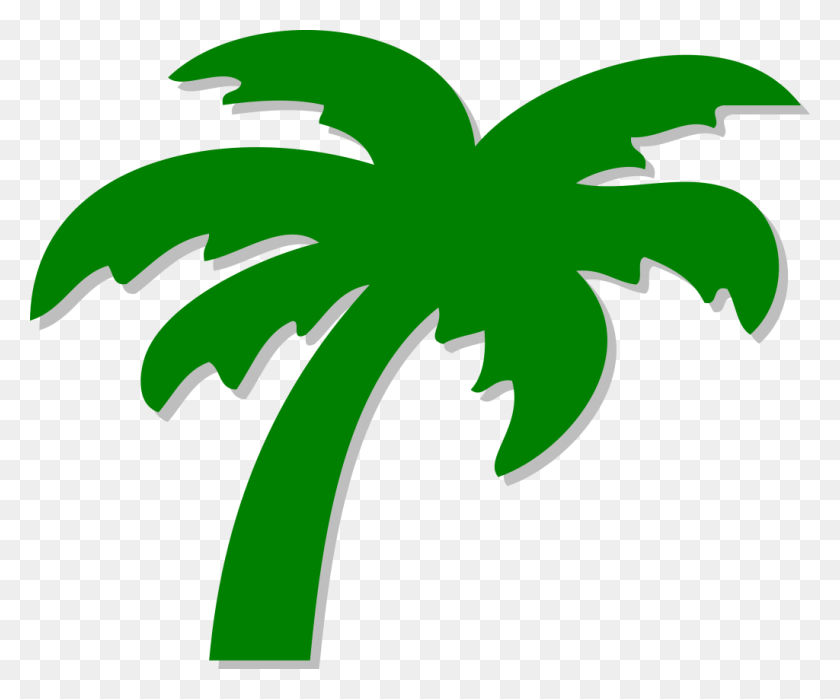 1024x840 Palm Tree Clip Art - Palm Tree Border Clipart