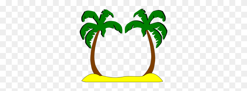 298x249 Palm Tree Clip Art - Wisteria Clipart