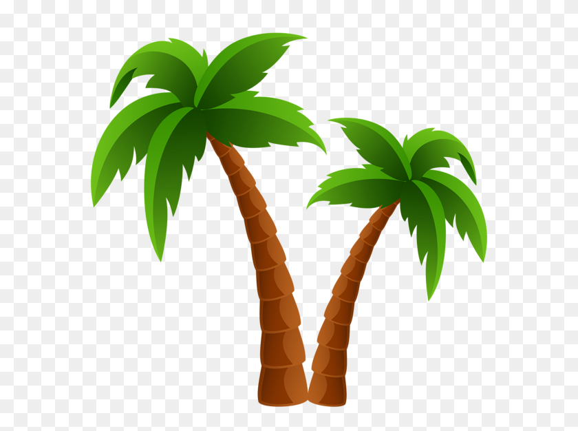 600x566 Palm Tree Clip Art And Cartoons On Palm Trees - Palm Tree Clip Art Free