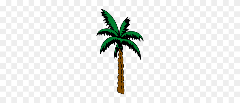 166x300 Palm Tree Clip Art Vector Free - Palm Tree Silhouette PNG