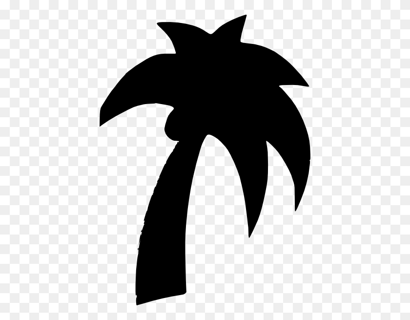 432x595 Palm Tree Clipart Black And White - Palm Tree Clipart Black And White