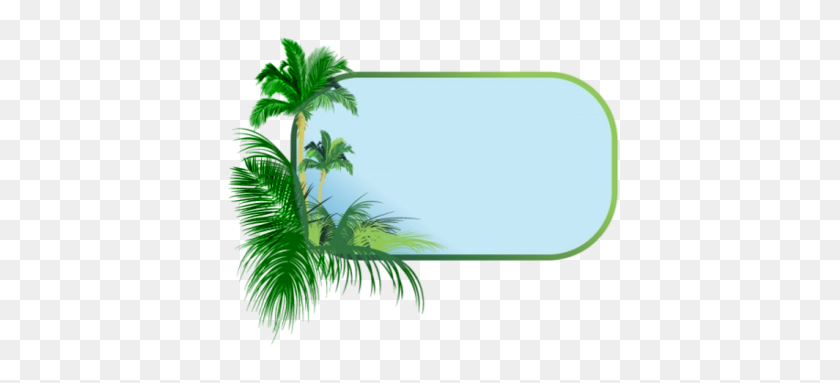 400x323 Palm Tree Clipart Borders - Palm Tree Clip Art