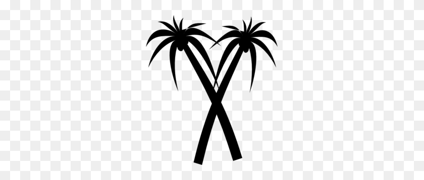 261x298 Palm Tree Clipart Crossed - Palm Branch Clip Art