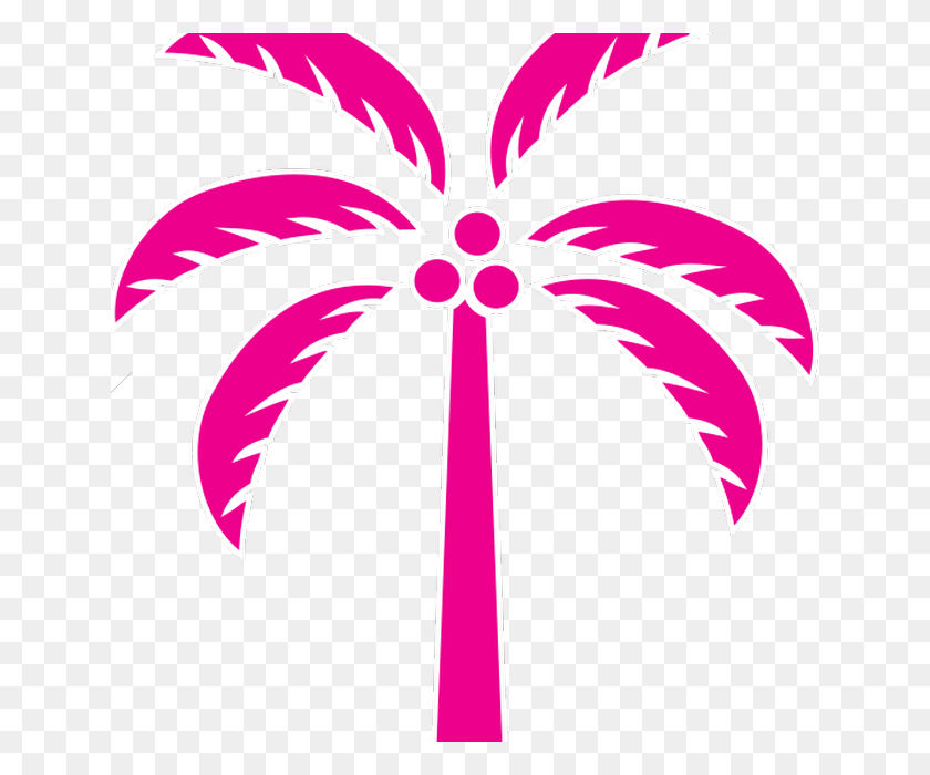 640x640 Palm Tree Clipart Pink Palm - Palm Tree Clip Art