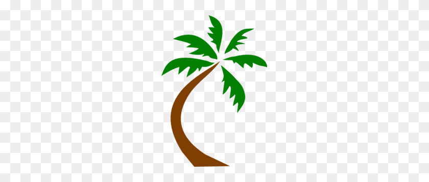 207x297 Palm Tree Curved Clip Art Png, Clip Art For Web - Tree With Roots Clipart Free