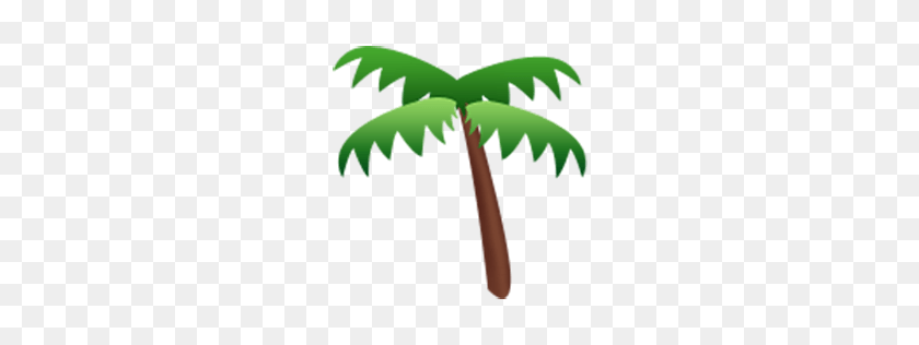 256x256 Emoji Palm Tree Для Facebook, Идентификатор Электронной Почты Sms - Palm Tree Emoji Png