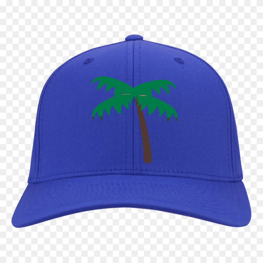 1155x1155 Palm Tree Emoji Port Authority Flex Fit Twill Baseball Cap - Palm Tree Emoji PNG