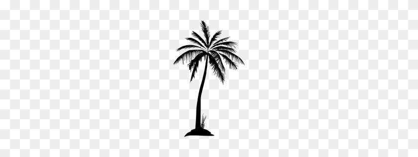 256x256 Palm Tree Forest Silhouette - Palm Tree Silhouette PNG