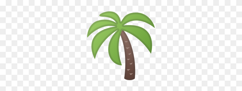 256x256 Palm Tree Icon Noto Emoji Animals Nature Iconset Google - Leaf Emoji PNG